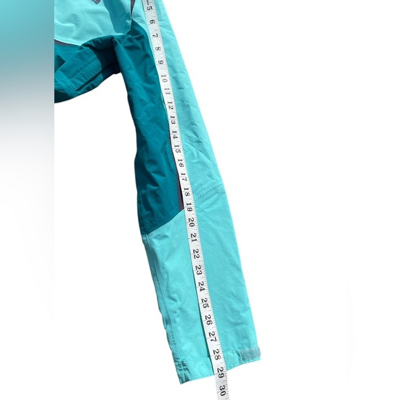 The North Face Jacket Womens Medium Teal Green Hyvent Full Zip Nylon Outer Shell - Picture 4 of 12